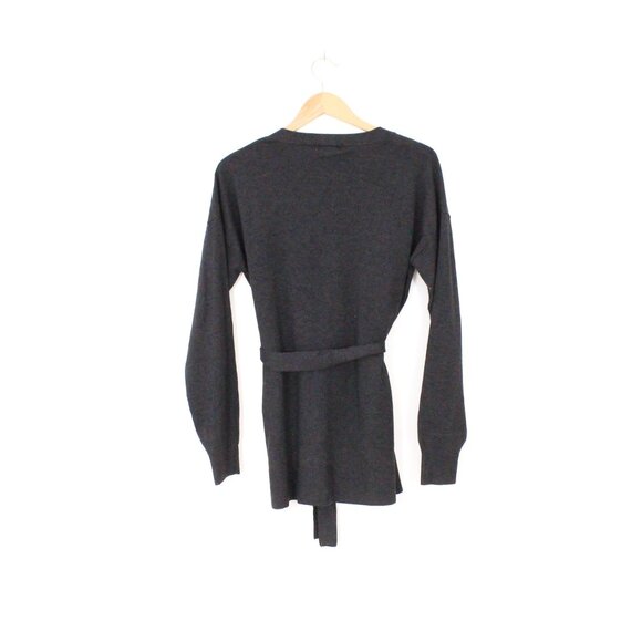 *H&M Dark Grey Cardigan with Tie Belt - Picture 8 of 8